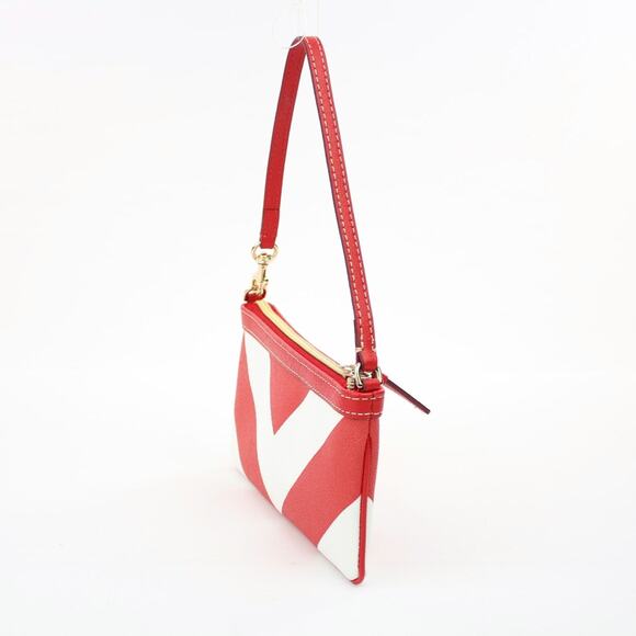 Dooney & Bourke Red Chevron Bag / Wristlet - Picture 4 of 7